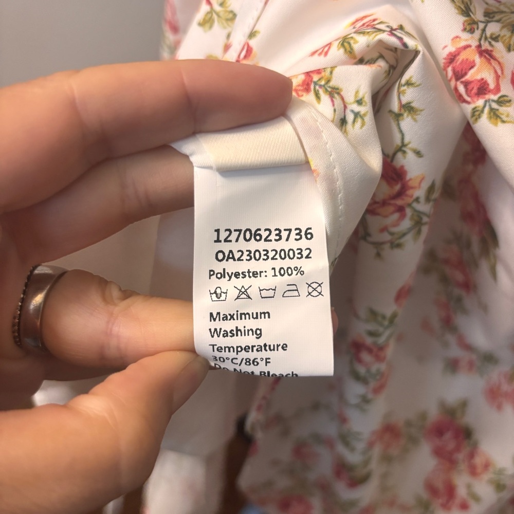 Commense Floral Midi Dress - White and Pink - Picture 13 of 15